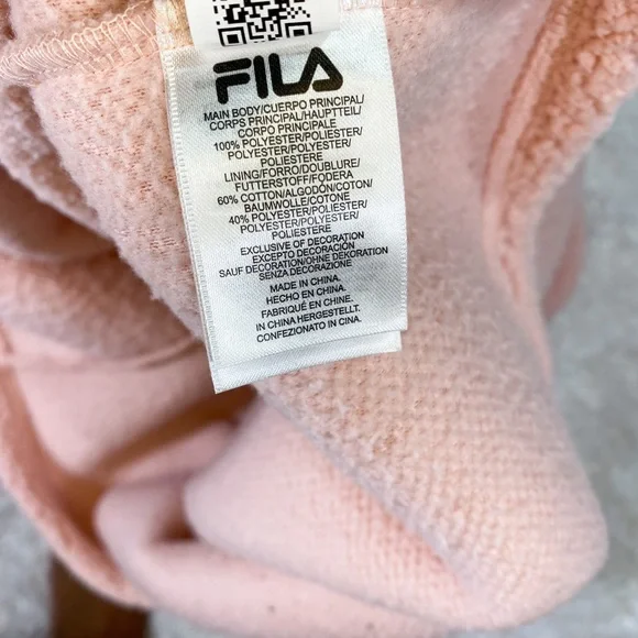 Fila | Women’s Fleece Pink Sweatshirt SIZE L - Picture 9 of 9